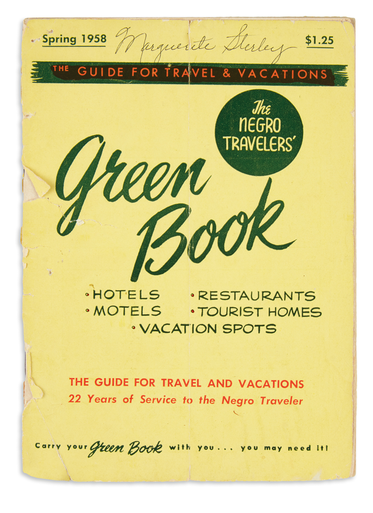 (CIVIL RIGHTS--SEGREGATION.) Green, Victor H.; editor. The Negro Travelers Green Book.